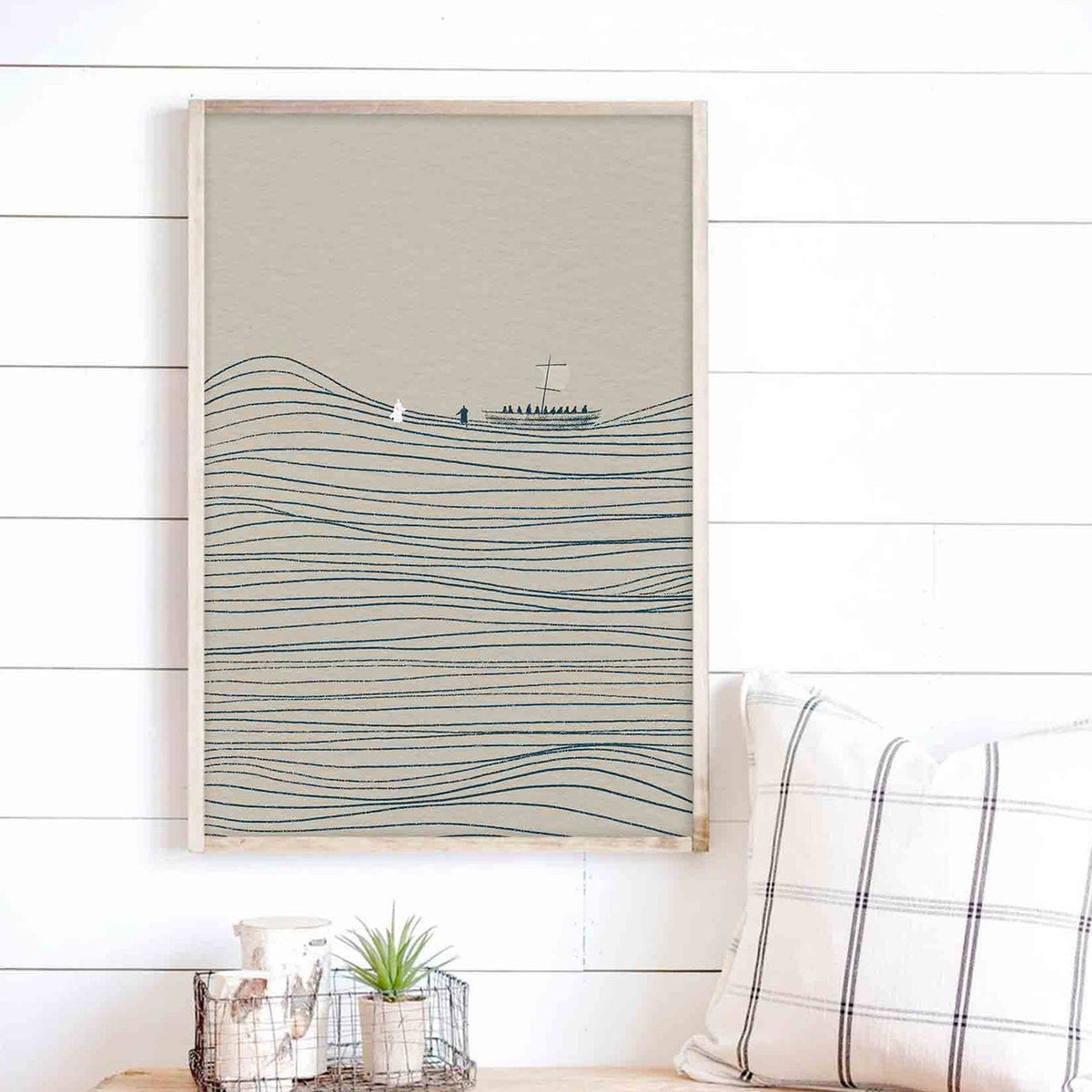 Jesus e Pedro andam sobre as águas